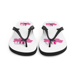 Spilled Pink Milk Flip-Flops
