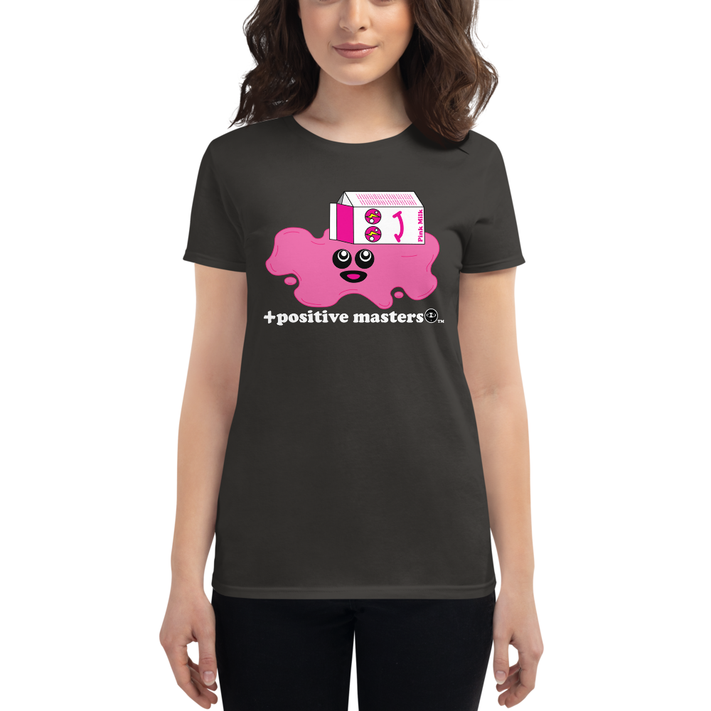 Spilled Pink Milk Logo Dark Women's Fit T-Shirts