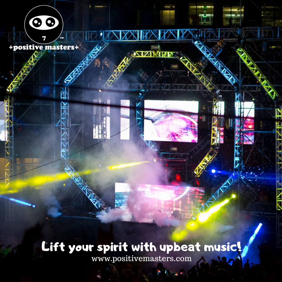 Lift your spirit with upbeat music! There's something magical about music. Turn up a fun tune and let's dance!