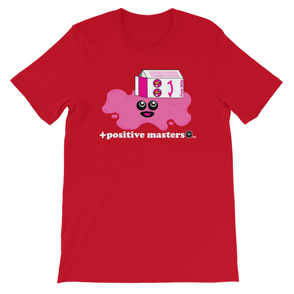 Spilled Pink Milk Logo Dark Unisex T-Shirts