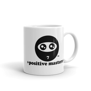 Positive Masters Logo Mugs - +positive masters+, shirts and clothing to crush anxiety and depression