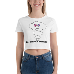 Dream Cloud Mantra Women’s Crop Top T-Shirts