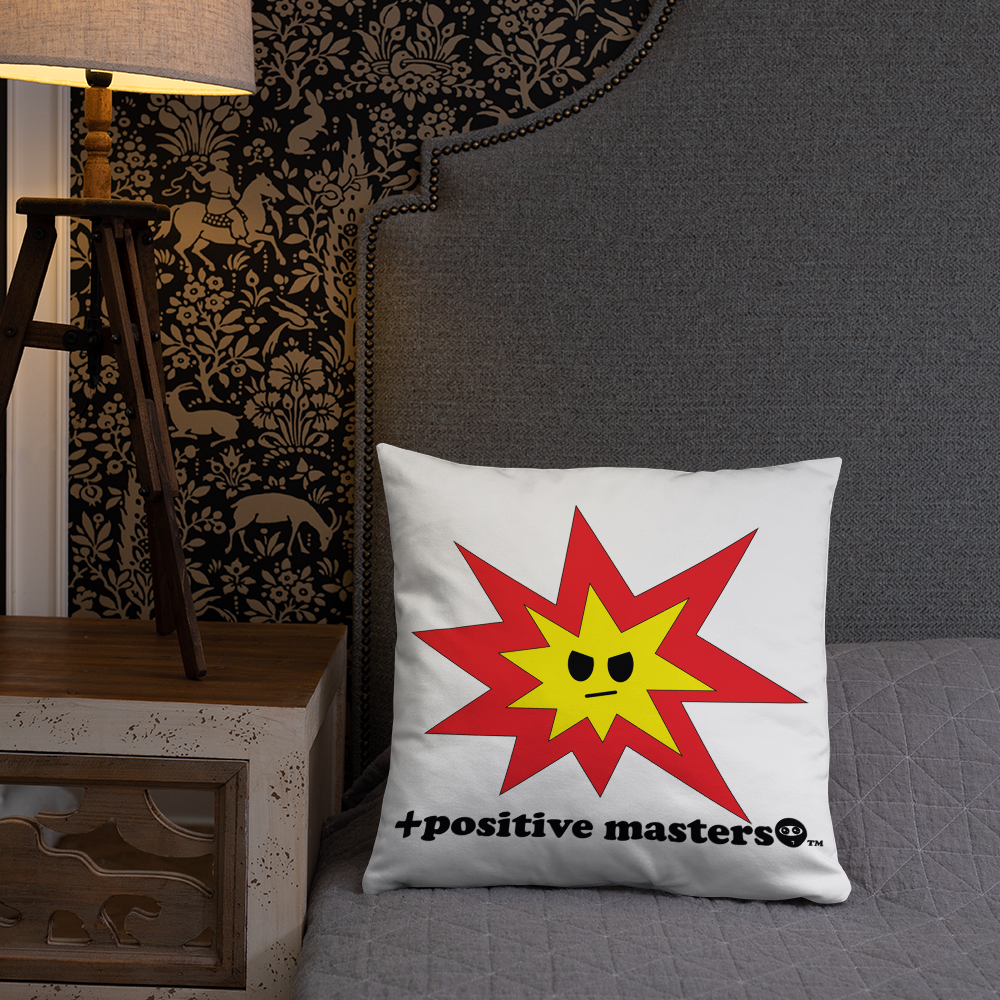 Angry Explosion Logo Pillows