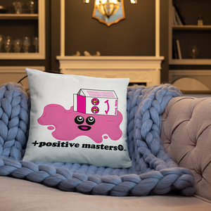 Spilled Pink Milk Logo Pillows