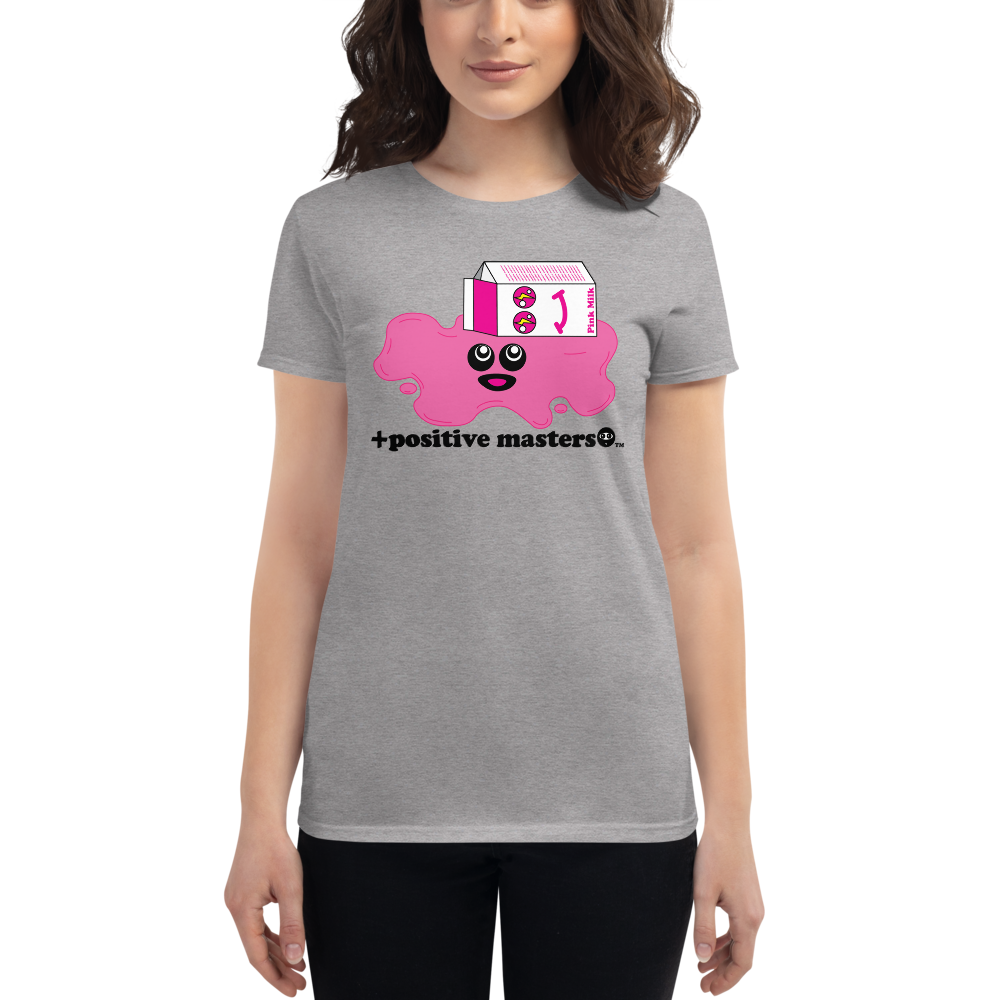 Spilled Pink Milk Logo Women's Fit T-shirts