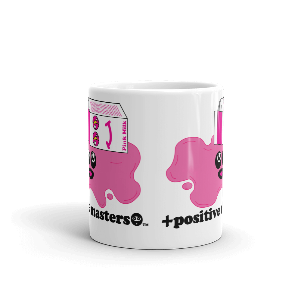 Spilled Pink Milk Logo Mugs
