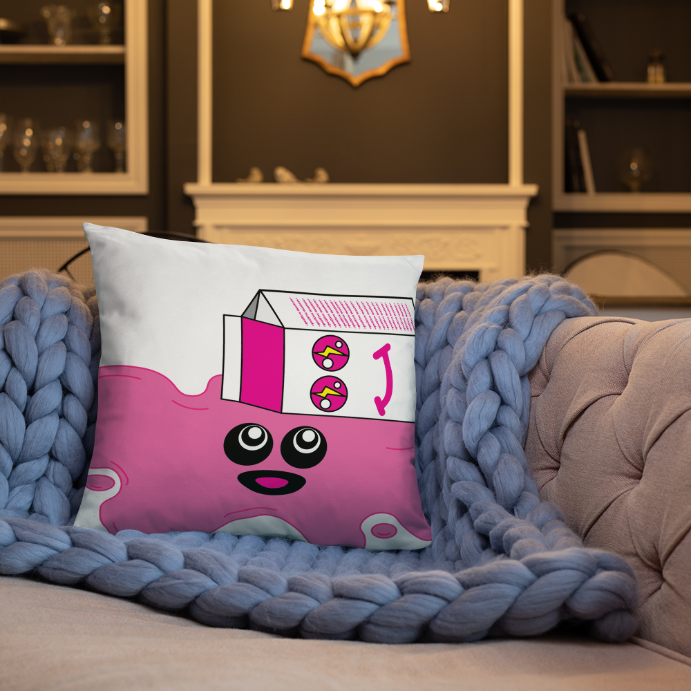 Spilled Pink Milk Pillows