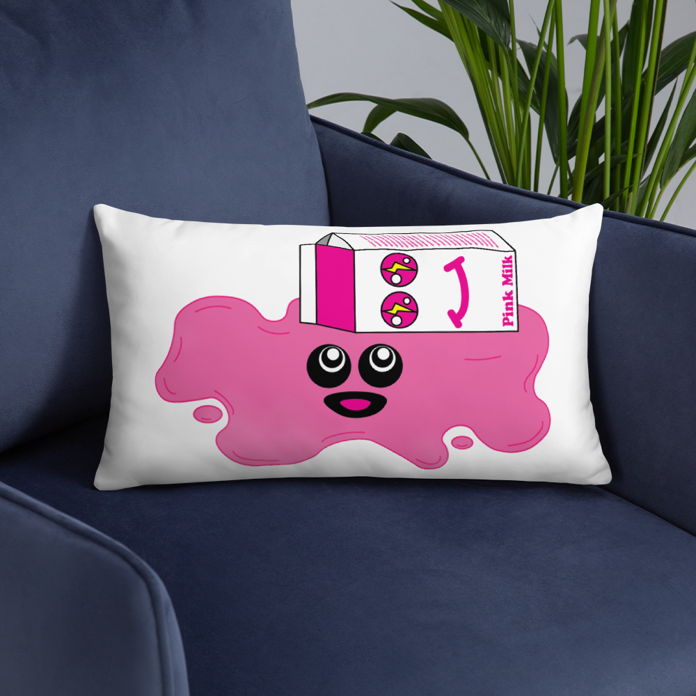 Spilled Pink Milk Pillows