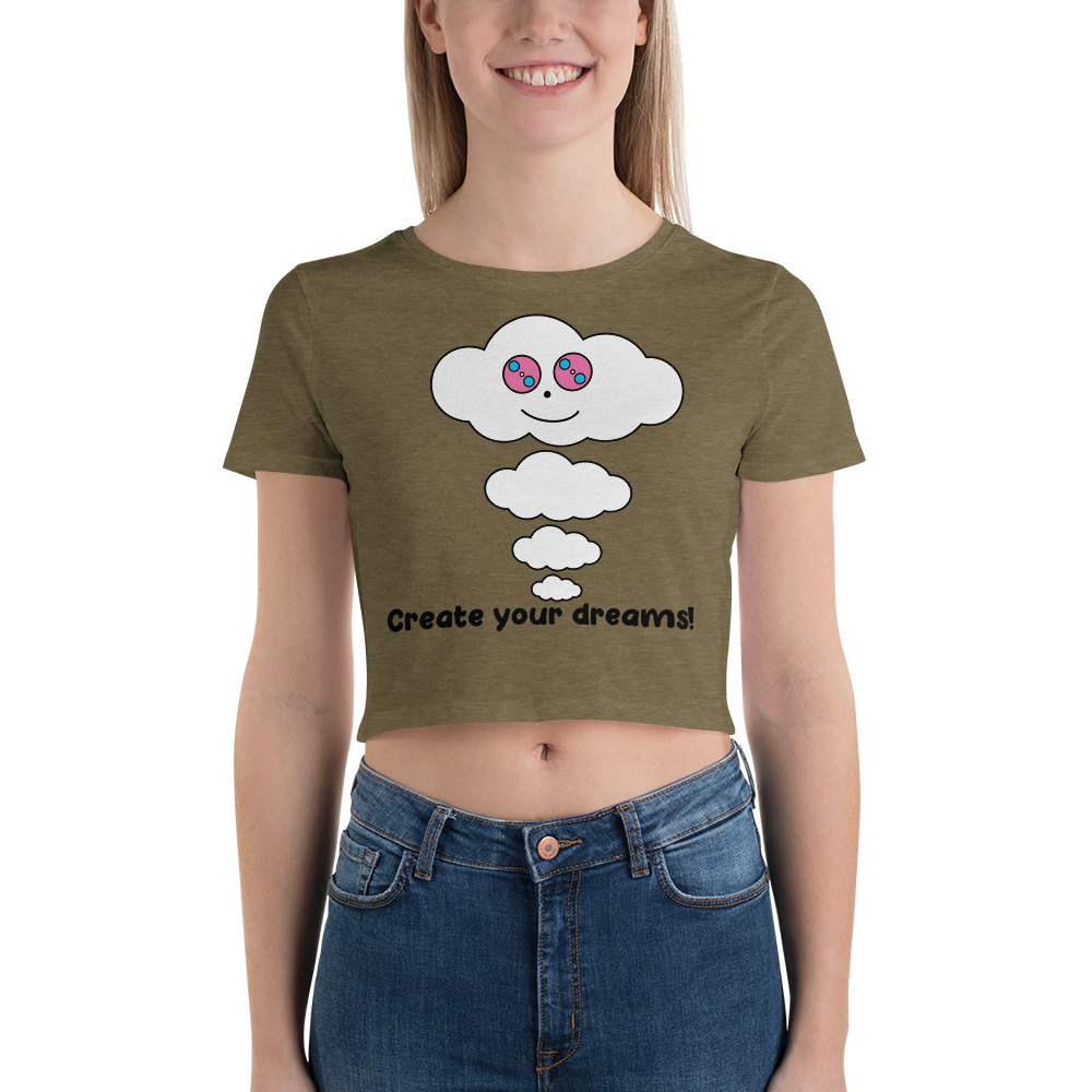 Dream Cloud Mantra Women’s Crop Top T-Shirts