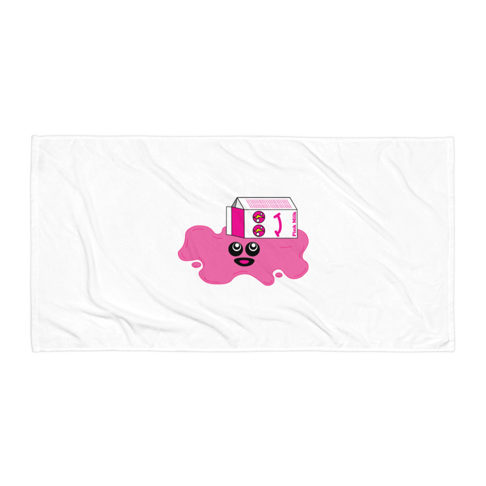 Spilled Pink Milk Towels