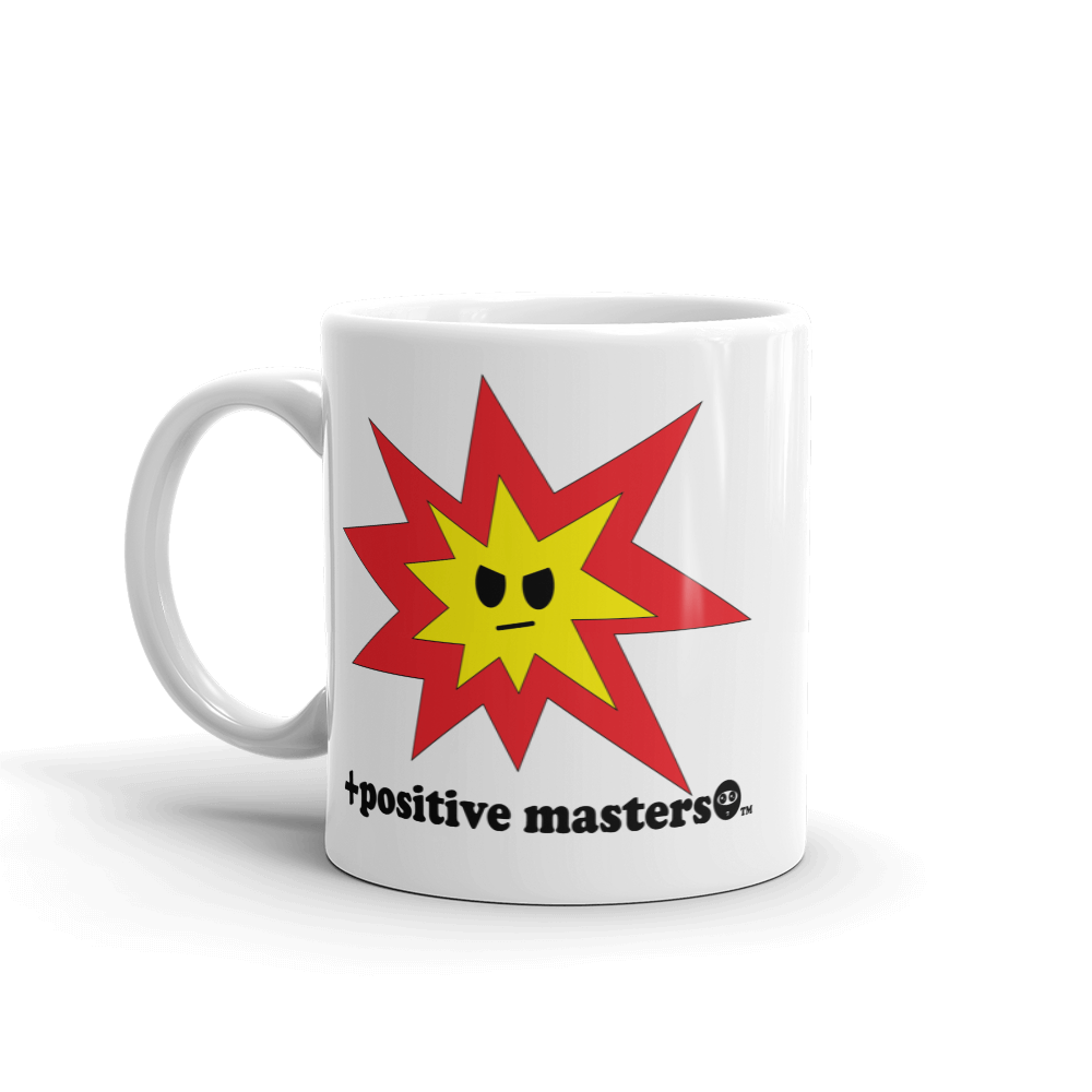 Angry Explosion Mug - +positive masters+, shirts and clothing to crush anxiety and depression