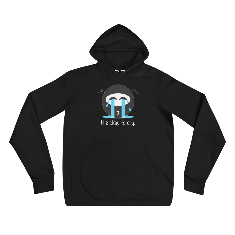 "It's okay to cry" Dark Unisex hoodie